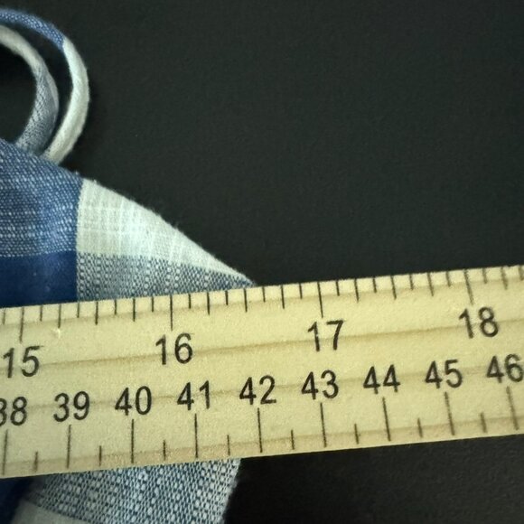 🟣🟣 Altar'd State Womens Blue Wrap Tie Side Mini Dress Checkered Size Small - Picture 12 of 12